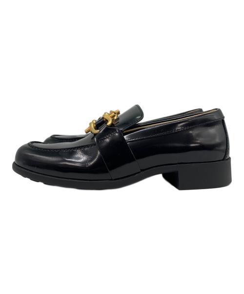 BOTTEGA VENETA（ボッテガベネタ）BOTTEGA VENETA (ボッテガベネタ) ムッシュローファー ブラック サイズ:37 1/2の古着・服飾アイテム