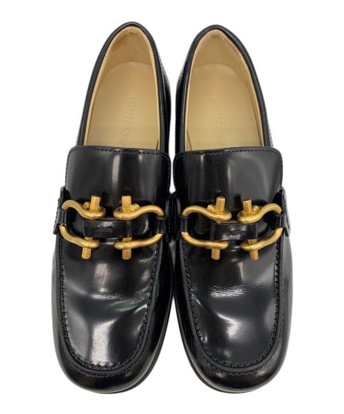 BOTTEGA VENETA（ボッテガベネタ）BOTTEGA VENETA (ボッテガベネタ) ムッシュローファー ブラック サイズ:37 1/2の古着・服飾アイテム