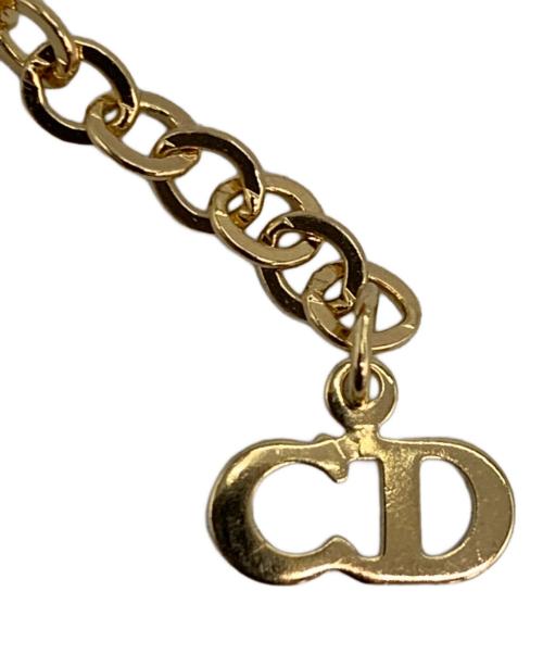 Christian Dior（クリスチャン ディオール）Christian Dior (クリスチャン ディオール) CDロゴネックレス ゴールドの古着・服飾アイテム