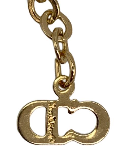 Christian Dior（クリスチャン ディオール）Christian Dior (クリスチャン ディオール) CDロゴネックレス ゴールドの古着・服飾アイテム