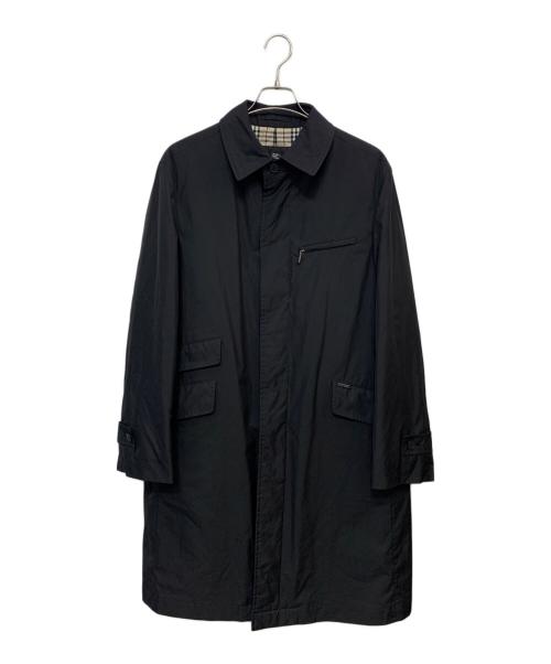 BURBERRY BLACK LABEL（バーバリーブラックレーベル）BURBERRY BLACK LABEL (バーバリーブラックレーベル) ステンカラーコート ブラック サイズ:Ｌの古着・服飾アイテム