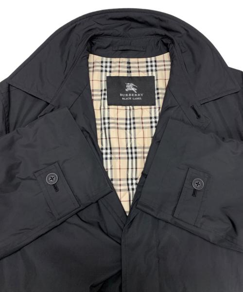 BURBERRY BLACK LABEL（バーバリーブラックレーベル）BURBERRY BLACK LABEL (バーバリーブラックレーベル) ステンカラーコート ブラック サイズ:Ｌの古着・服飾アイテム