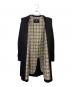 中古・古着 BURBERRY BLACK LABEL (バーバリーブラックレーベル) ステンカラーコート ブラック サイズ:Ｌ：10000円