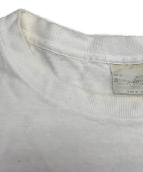 BANANA REPUBLIC（バナナリパブリック）BANANA REPUBLIC (バナナリパブリック) 90sUSA製 サファリプリントTシャツ ホワイト サイズ:Mの古着・服飾アイテム