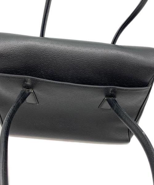 Salvatore Ferragamo（サルヴァトーレ フェラガモ）Salvatore Ferragamo (サルヴァトーレ フェラガモ) ガンチーニレザーハンドバッグ ブラックの古着・服飾アイテム