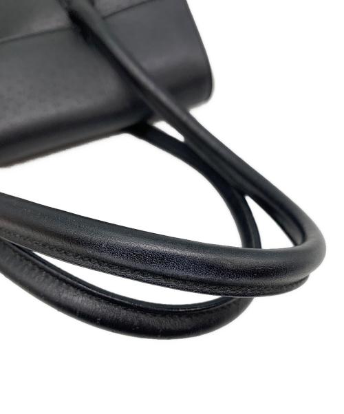 Salvatore Ferragamo（サルヴァトーレ フェラガモ）Salvatore Ferragamo (サルヴァトーレ フェラガモ) ガンチーニレザーハンドバッグ ブラックの古着・服飾アイテム