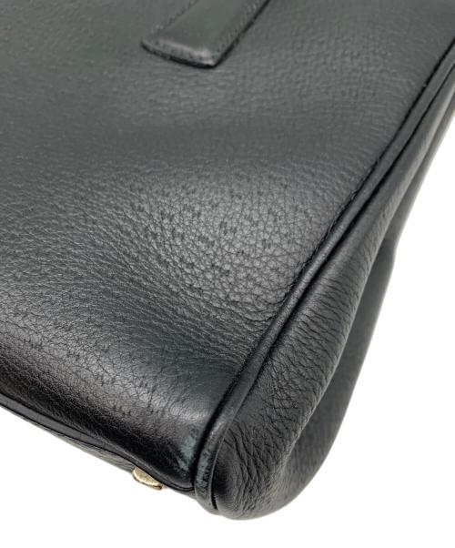 Salvatore Ferragamo（サルヴァトーレ フェラガモ）Salvatore Ferragamo (サルヴァトーレ フェラガモ) ガンチーニレザーハンドバッグ ブラックの古着・服飾アイテム
