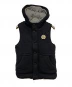 BURBERRY BLACK LABELバーバリーブラックレーベル）の古着「中綿ベスト」｜ブラック