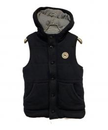 BURBERRY BLACK LABEL（バーバリーブラックレーベル）の古着「中綿ベスト」｜ブラック