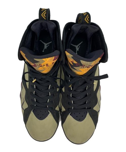 NIKE（ナイキ）NIKE (ナイキ) AIR JORDAN 7 RETRO カーキ×ブラック サイズ:28.5の古着・服飾アイテム