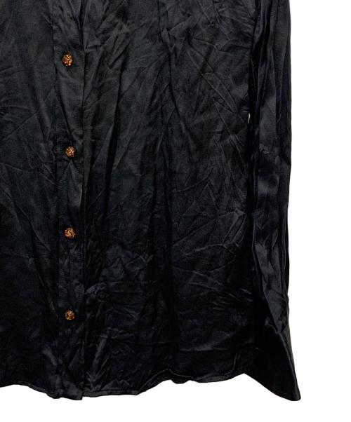DOLCE & GABBANA（ドルチェ＆ガッバーナ）DOLCE & GABBANA (ドルチェ＆ガッバーナ) シルクシャツ ブラック サイズ:38の古着・服飾アイテム