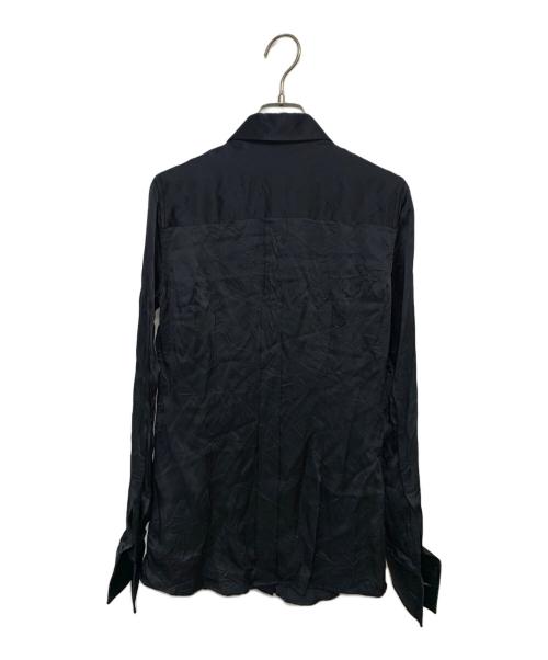 DOLCE & GABBANA（ドルチェ＆ガッバーナ）DOLCE & GABBANA (ドルチェ＆ガッバーナ) シルクシャツ ブラック サイズ:38の古着・服飾アイテム
