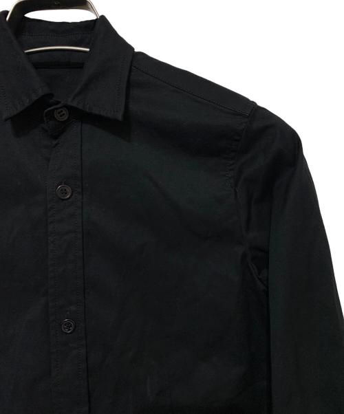 YOHJI YAMAMOTO（ヨウジヤマモト）YOHJI YAMAMOTO (ヨウジヤマモト) 七分袖デザインシャツ ブラック サイズ:2の古着・服飾アイテム