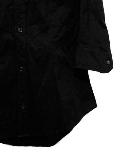 YOHJI YAMAMOTO（ヨウジヤマモト）YOHJI YAMAMOTO (ヨウジヤマモト) 七分袖デザインシャツ ブラック サイズ:2の古着・服飾アイテム