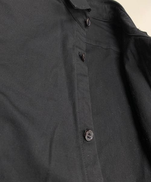 YOHJI YAMAMOTO（ヨウジヤマモト）YOHJI YAMAMOTO (ヨウジヤマモト) 七分袖デザインシャツ ブラック サイズ:2の古着・服飾アイテム
