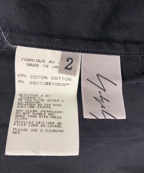 YOHJI YAMAMOTO（ヨウジヤマモト）YOHJI YAMAMOTO (ヨウジヤマモト) 七分袖デザインシャツ ブラック サイズ:2の古着・服飾アイテム