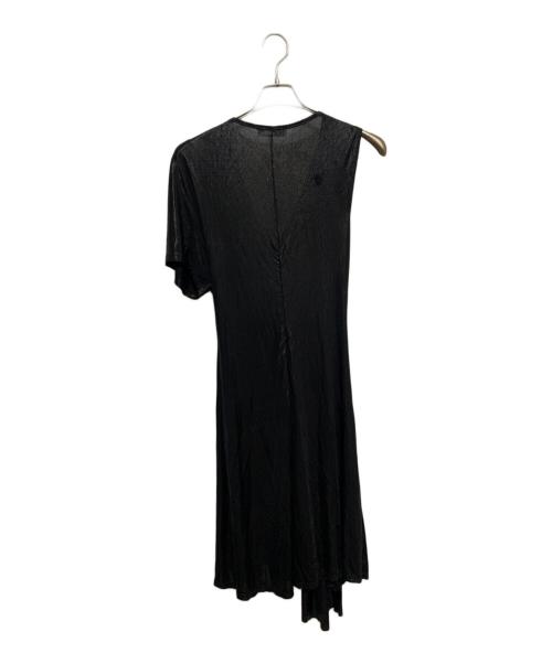 ALEXANDER McQUEEN（アレキサンダーマックイーン）ALEXANDER McQUEEN (アレキサンダーマックイーン) ドレープワンピース ブラック サイズ:XSの古着・服飾アイテム