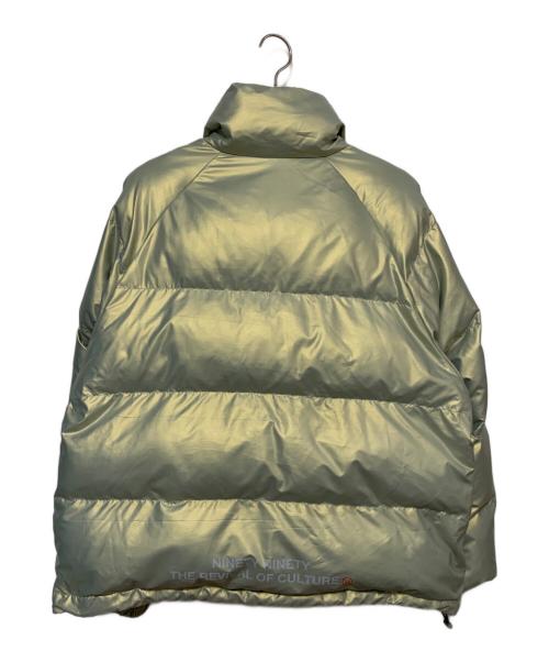 9090（9090）9090 (9090) Logo Rich Puffer Jacket グリーン サイズ:Ｌの古着・服飾アイテム