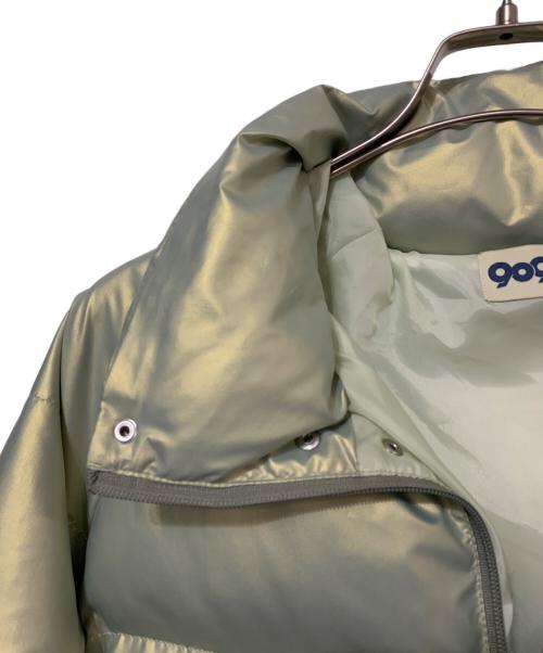 9090（9090）9090 (9090) Logo Rich Puffer Jacket グリーン サイズ:Ｌの古着・服飾アイテム
