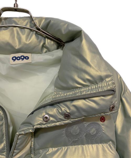 9090（9090）9090 (9090) Logo Rich Puffer Jacket グリーン サイズ:Ｌの古着・服飾アイテム