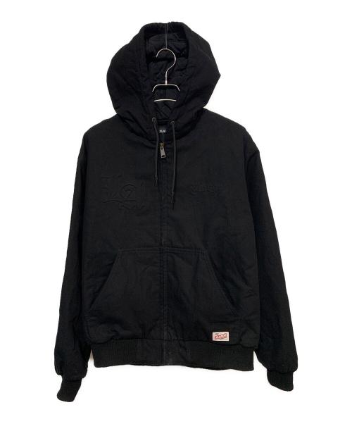 X-LARGE（エクストララージ）X-LARGE (エクストララージ) EMBOSSED OLD ENGLISH HOODED WORK JACKET ブラック サイズ:Ｌの古着・服飾アイテム