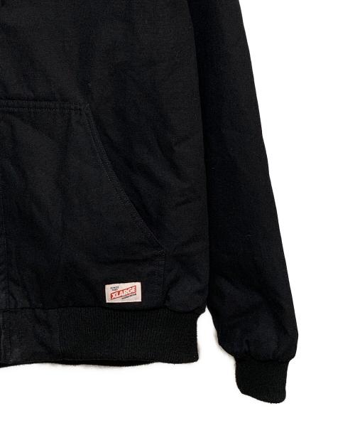 X-LARGE（エクストララージ）X-LARGE (エクストララージ) EMBOSSED OLD ENGLISH HOODED WORK JACKET ブラック サイズ:Ｌの古着・服飾アイテム