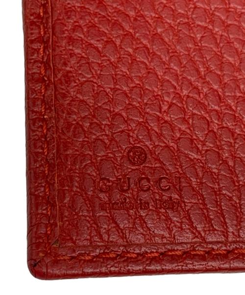 GUCCI（グッチ）GUCCI (グッチ) GGマーモント レザー フレンチフラップウォレット レッドの古着・服飾アイテム