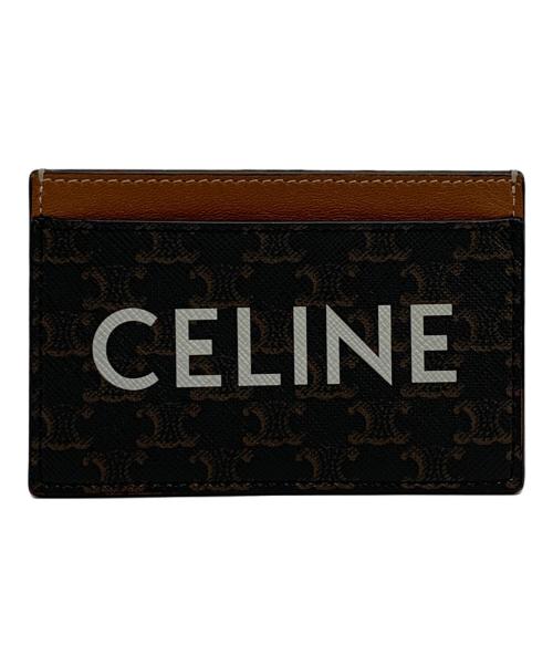 CELINE（セリーヌ）CELINE (セリーヌ) トリオンフ柄カードケース ブラウンの古着・服飾アイテム