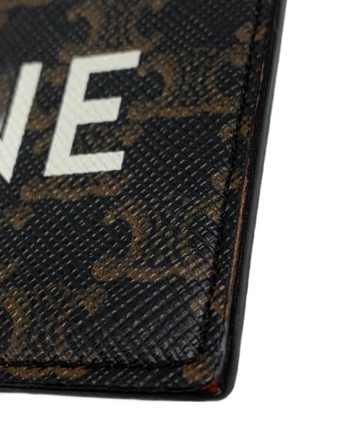 CELINE（セリーヌ）CELINE (セリーヌ) トリオンフ柄カードケース ブラウンの古着・服飾アイテム