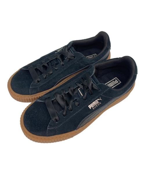 PUMA（プーマ）PUMA (プーマ) SUEDE PLATFORM CORE ブラック サイズ:24の古着・服飾アイテム