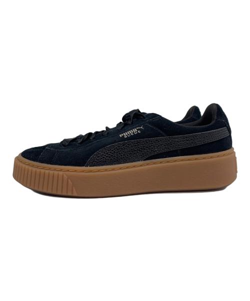 PUMA（プーマ）PUMA (プーマ) SUEDE PLATFORM CORE ブラック サイズ:24の古着・服飾アイテム