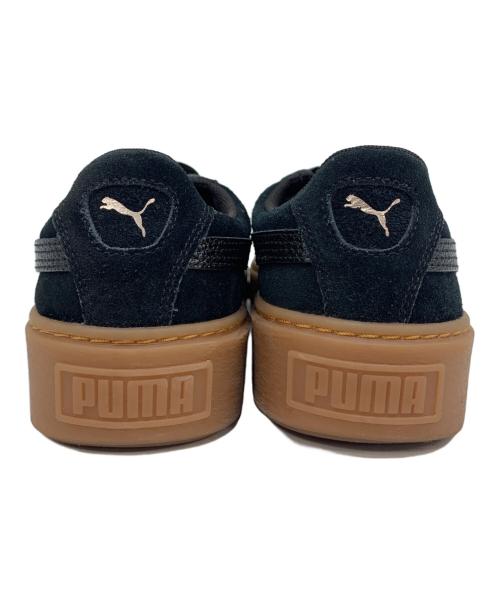 PUMA（プーマ）PUMA (プーマ) SUEDE PLATFORM CORE ブラック サイズ:24の古着・服飾アイテム