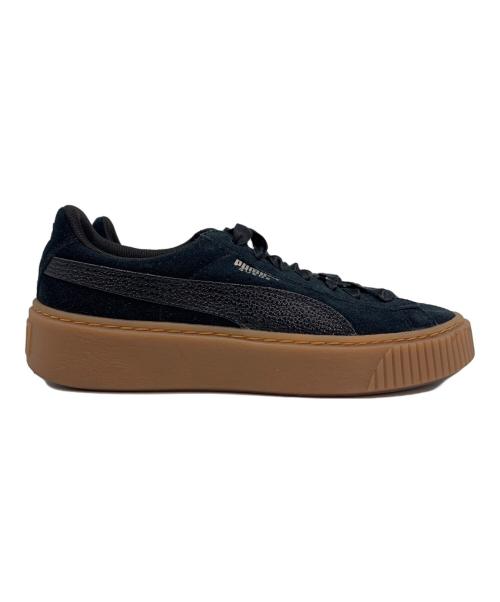 PUMA（プーマ）PUMA (プーマ) SUEDE PLATFORM CORE ブラック サイズ:24の古着・服飾アイテム