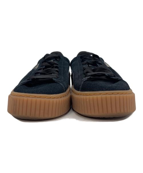 PUMA（プーマ）PUMA (プーマ) SUEDE PLATFORM CORE ブラック サイズ:24の古着・服飾アイテム