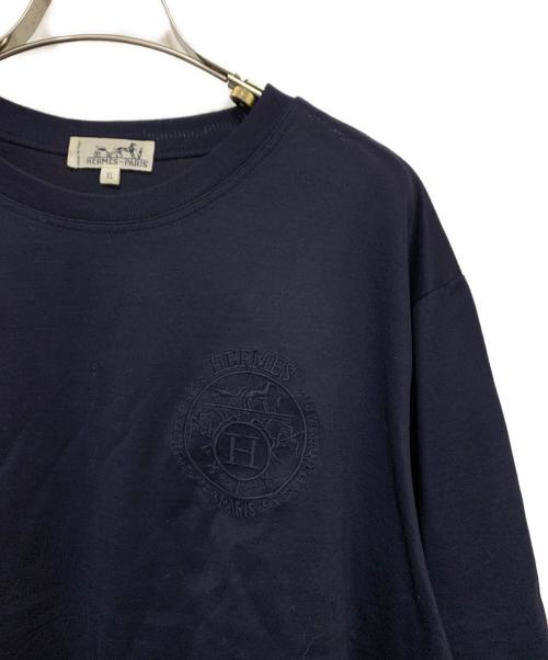 HERMES（エルメス）HERMES (エルメス) 半袖カットソー ネイビー サイズ:XLの古着・服飾アイテム