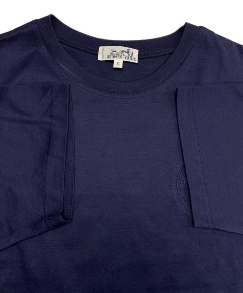 HERMES（エルメス）HERMES (エルメス) 半袖カットソー ネイビー サイズ:XLの古着・服飾アイテム