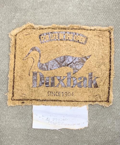 DUXBAK（ダックスバック）duxbak (ダックスバック) リアルツリーデニムジャケット グリーン×ブラウン サイズ:表記無しの古着・服飾アイテム