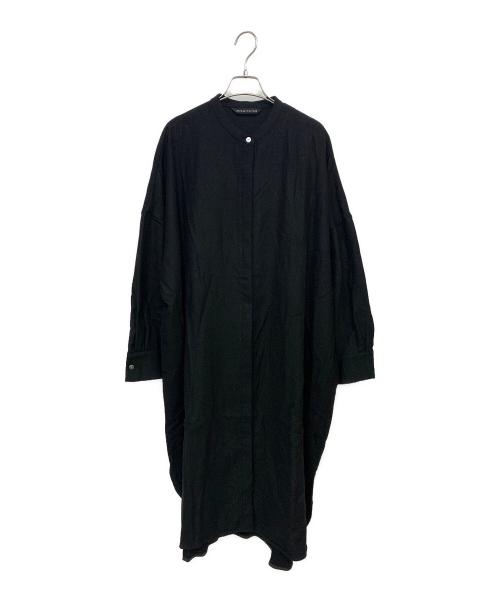 mizuiro-ind（ミズイロインド）mizuiro-ind (ミズイロインド) シャツワンピース ブラック サイズ:表記無しの古着・服飾アイテム