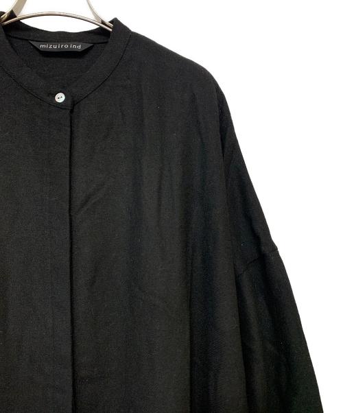 mizuiro-ind（ミズイロインド）mizuiro-ind (ミズイロインド) シャツワンピース ブラック サイズ:表記無しの古着・服飾アイテム