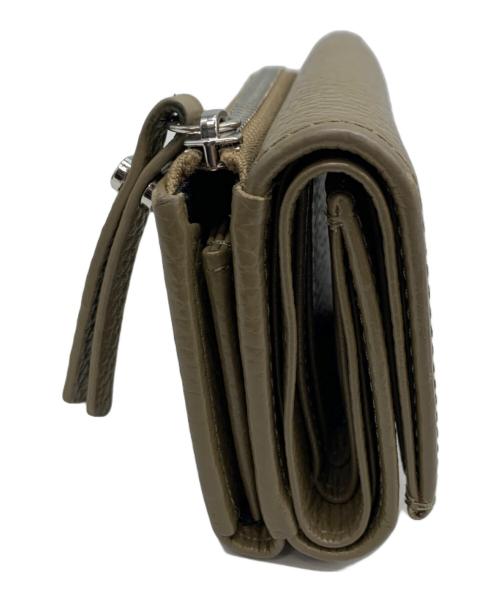 GIANNI CHIARINI（ジャンニ キアリーニ）GIANNI CHIARINI (ジャンニ キアリーニ) コンパクトウォレット ベージュの古着・服飾アイテム