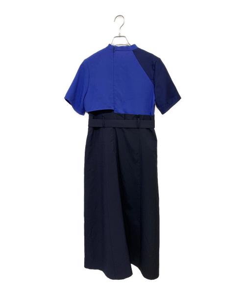 UNITED TOKYO（ユナイテッドトーキョー）UNITED TOKYO (ユナイテッドトーキョー) アーティクルコンビワンピース ネイビー×ブルー サイズ:2の古着・服飾アイテム
