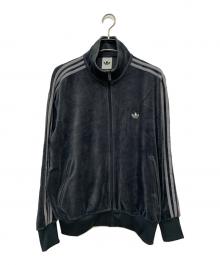 adidas（アディダス）の古着「ファイヤーバード トラックトップ ベロア」｜グレー