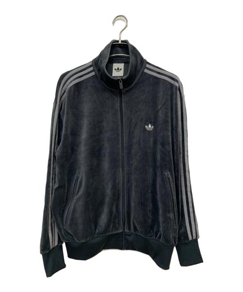 adidas（アディダス）adidas (アディダス) ファイヤーバード トラックトップ ベロア グレー サイズ:XLの古着・服飾アイテム