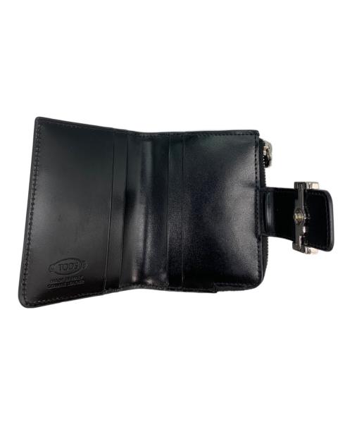 TOD'S（トッズ）TOD'S (トッズ) 2つ折り財布 ブラックの古着・服飾アイテム