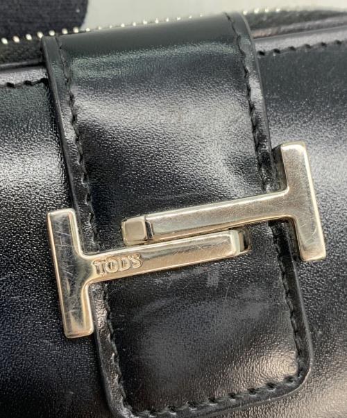 TOD'S（トッズ）TOD'S (トッズ) 2つ折り財布 ブラックの古着・服飾アイテム