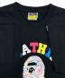 中古・古着 A BATHING APE (アベイシングエイプ) ロゴTee ブラック サイズ:Ｌ：7000円