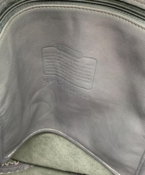 COACH（コーチ）COACH (コーチ) レザートートバッグ ブルーグレーの古着・服飾アイテム