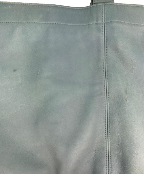 COACH（コーチ）COACH (コーチ) レザートートバッグ ブルーグレーの古着・服飾アイテム