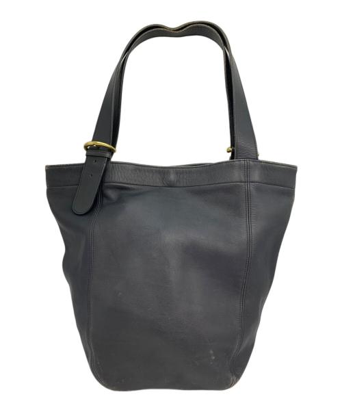 COACH（コーチ）COACH (コーチ) レザートートバッグ ネイビーの古着・服飾アイテム