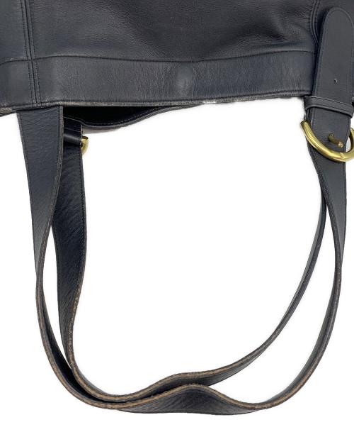 COACH（コーチ）COACH (コーチ) レザートートバッグ ネイビーの古着・服飾アイテム